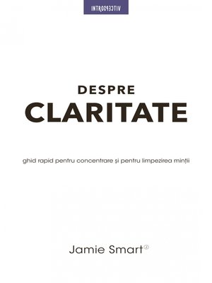 cover image of Despre claritate